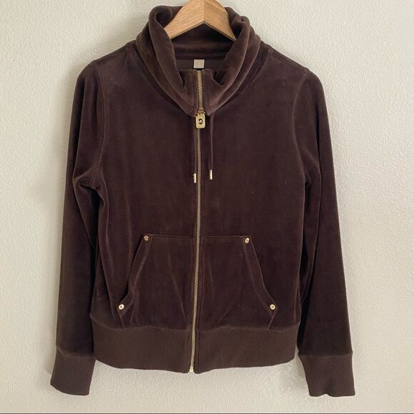 Michael Kors | Brown Velour Jacket, Size M - Picture 4 of 9